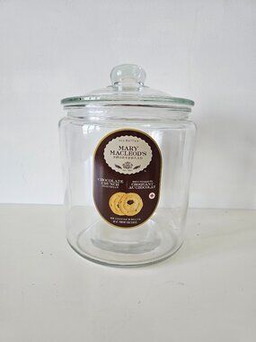 Mary MacLeod's Glass Jar with Silicon Seal 9.5" x 6.75" / 24cm x 17cm